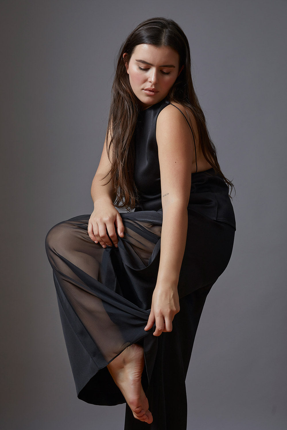 Pantalon Droit Femme En Satin Polyester - Cordon De Serrage - Coupe Régulière été Décontracté