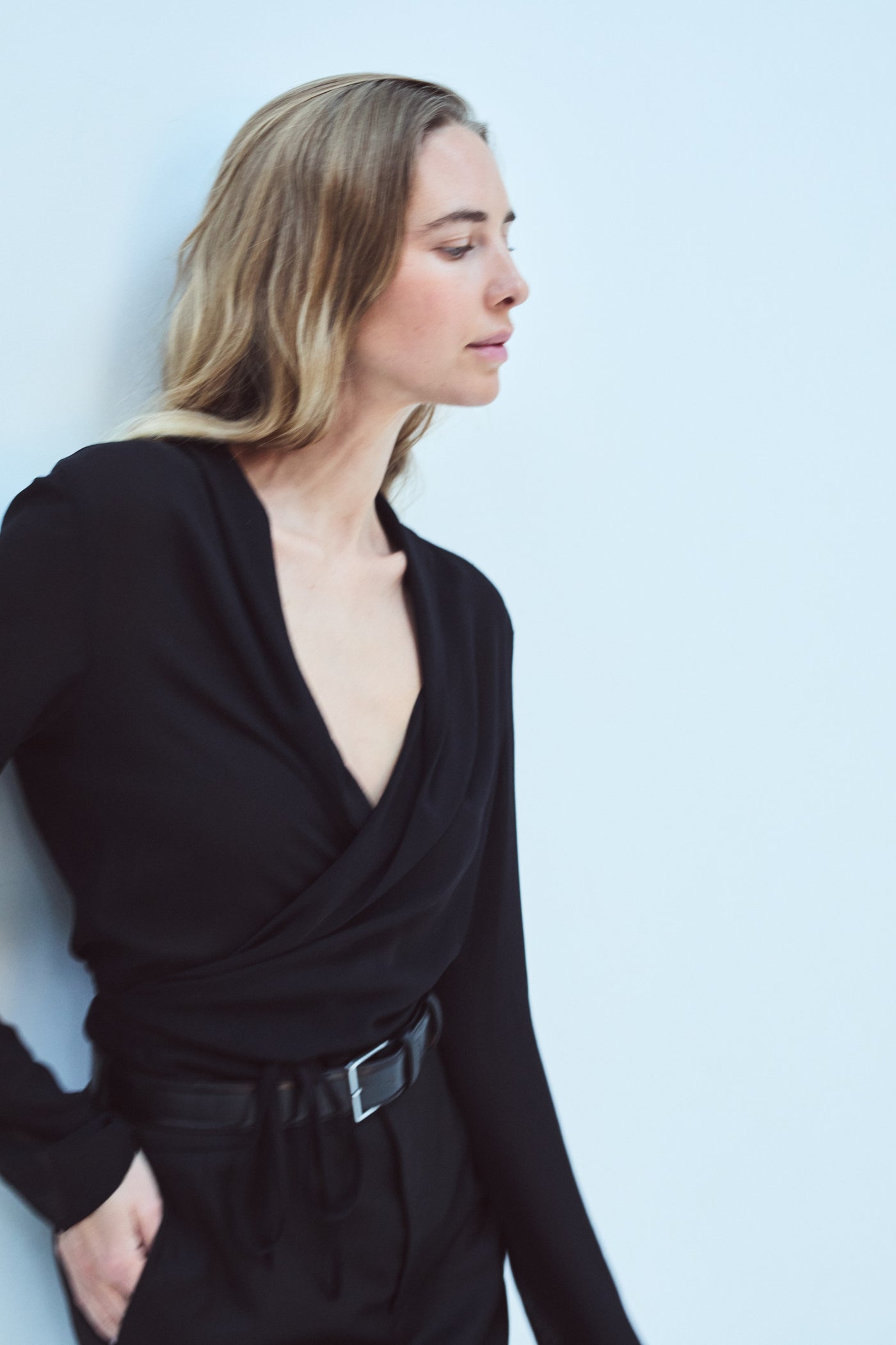 LA BLOUSE CACHE-COEUR 100% SOIE
