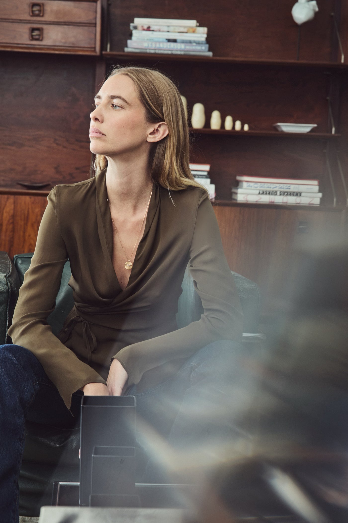 LA BLOUSE CACHE-COEUR 100% SOIE
