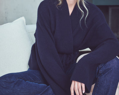 CARDIGAN CACHE-COEUR CACHEMIRE