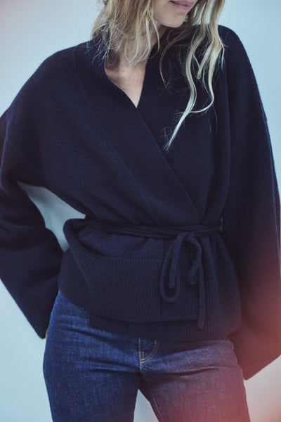 CARDIGAN CACHE-COEUR CACHEMIRE