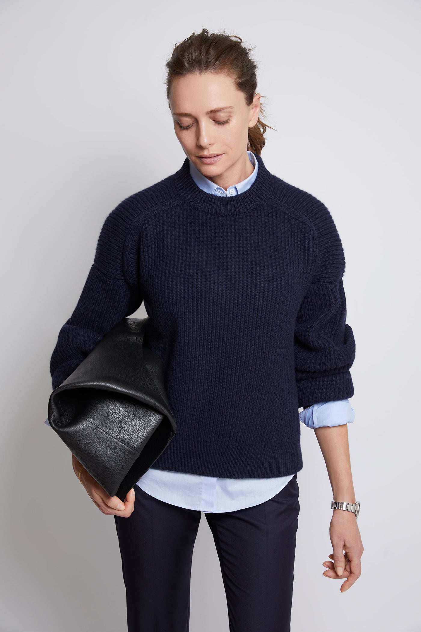 LE PULL COL ROND 100% CACHEMIRE