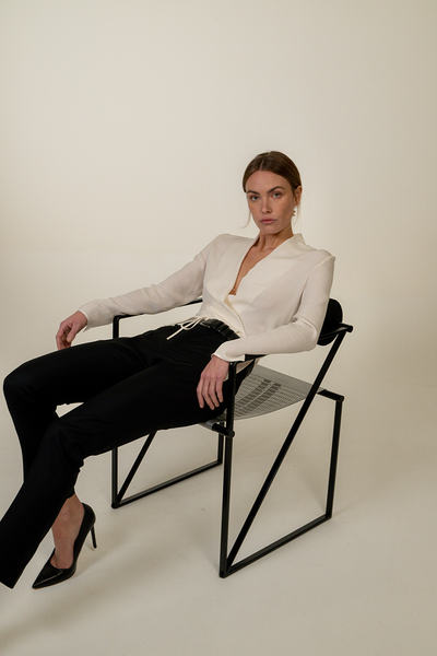 LA BLOUSE CACHE-COEUR 100% SOIE
