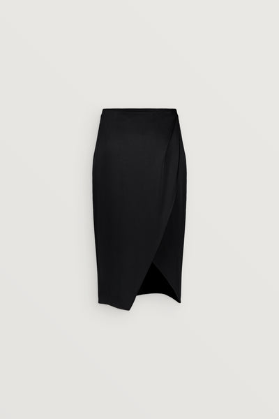 LA JUPE CRAYON EN SATIN