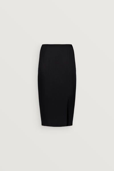 LA JUPE CRAYON EN SATIN