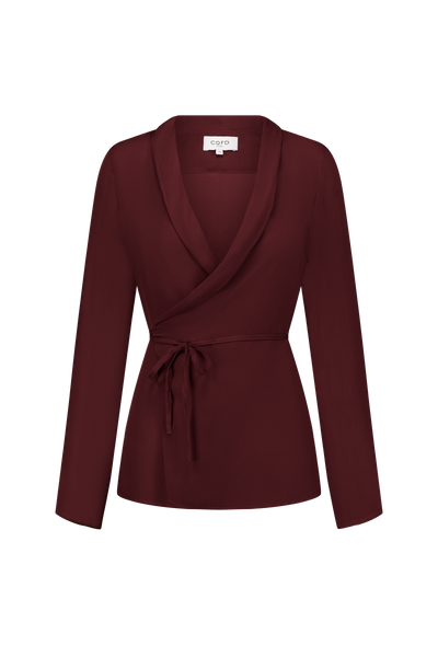 LA BLOUSE CACHE-COEUR 100% SOIE