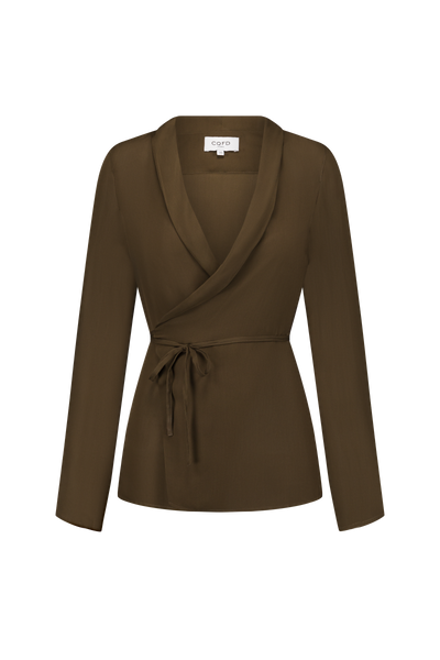 LA BLOUSE CACHE-COEUR 100% SOIE