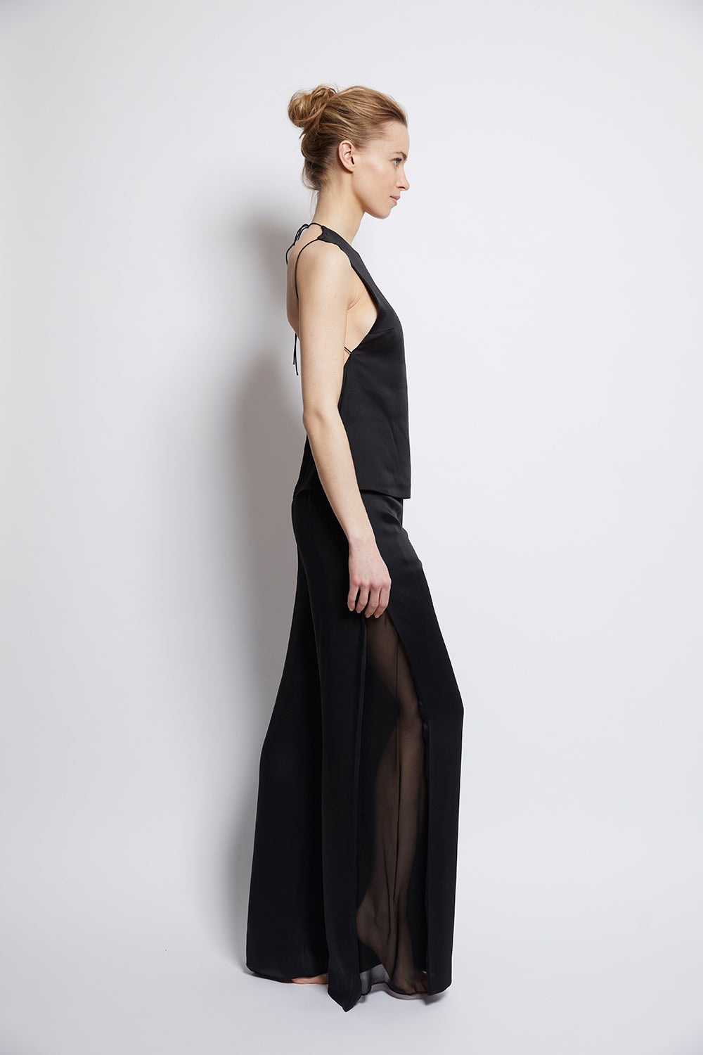 Pantalon fluide fendu 2025
